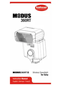 Notice Hähnel MODUS 360RT (SONY) Lampe