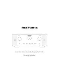Notice MARANTZ CINEMA 60 Système home cinéma
