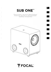 Notice FOCAL SUB ONE Moniteur