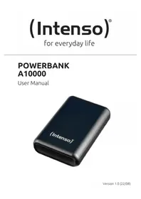 Notice INTENSO A10000 Batterie portable