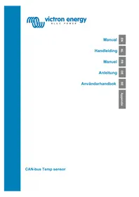 Notice VICTRON ENERGY CANBUS Temperatursensor
