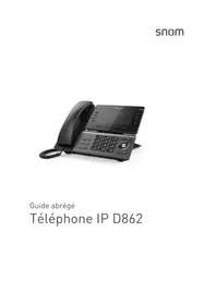 Notice Snom D862 Téléphone de bureau