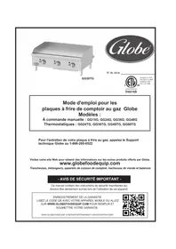 Notice Globe GG24TG Plaque de grill