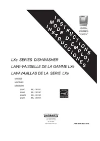 Notice Hobart LXER2 Dishwasher