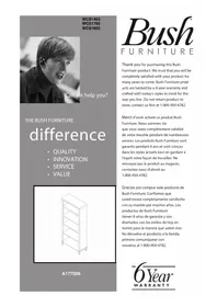 Notice BUSH WC81765 Armoire