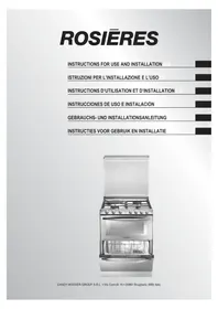 Notice ROSIERES TR4GNORB1 Geschirrspüler