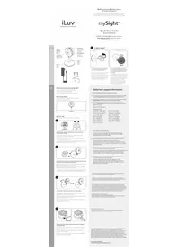 Notice ILUV MYSIGHT 2K Caméra de surveillance