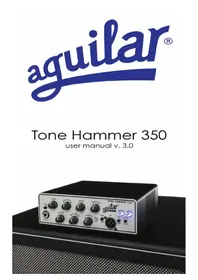 Notice Aguilar TONE HAMMER 350 Ampli guitare