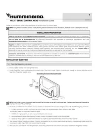 Notice HUMMINBIRD HELIX 12 CHIRP SI GPS Fish finder