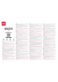 Notice ONE FOR ALL WM2870 Meuble TV