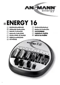 Notice ANSMANN ENERGY 16 Batteriladdare