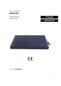 Notice Supersola ADVANCED Panneau solaire