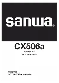 Notice Sanwa CX506A Multimètre