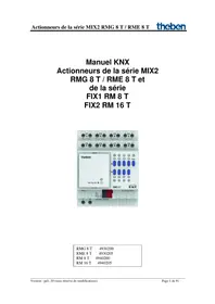 Notice THEBEN RM 8 T KNX Actionneur électrique