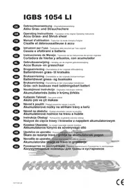 Notice IKRA IGBS 1054 LI Tondeuse à gazon