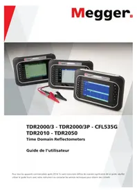 Notice Megger TDR2050 équipements de mesure