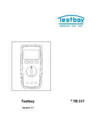 Notice Testboy TB 317 Multimeter