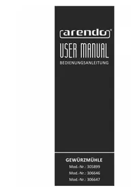 Notice Arendo 306646 Ponceuse