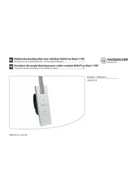 Notice RADEMACHER ROLLOTRON BASIS 1100 Elektrische bediening voor rolluik
