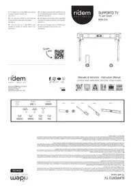 Notice Ridem RDM S16 Support mural
