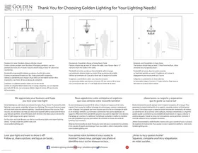 Notice Golden Lighting TRIBECA 6070BA2 BLKBLK Éclairage