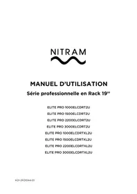 Notice Nitram ELITE PRO 2200ELCDRT2U Alimentation d'énergie non interruptible