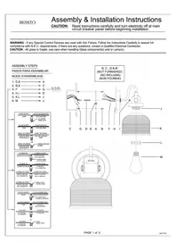 Notice Roseto SOPHIA PBF6406ANTN Lampe