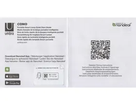 Notice Nanoleaf UMBRA CONO Lampe