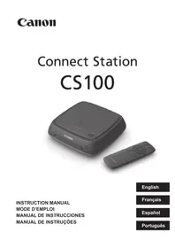 Notice CANON CONNECT STATION CS100 Câmera
