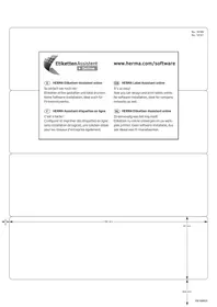 Notice Herma 1014 Imprimante