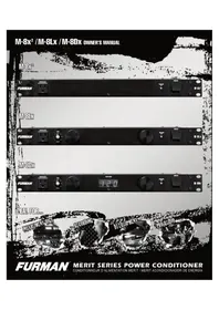 Notice Furman MERIT M8X AR Conditionneur d'alimentation électrique