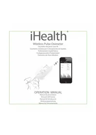 Notice IHEALTH WIRELESS PULSE OXIMETER AIR équipements de mesure