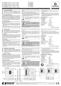 Notice Monacor ATT524PEU Contrôleur