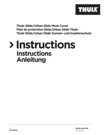 Notice THULE URBAN GLIDE MESH COVER Poussette