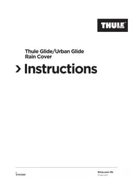 Notice THULE URBAN GLIDE RAIN COVER REMORQUE A VELO