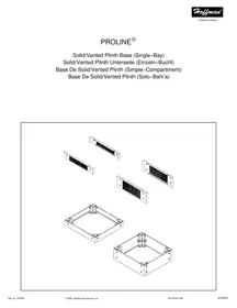 Notice Hoffman PPB186 Accessoire pour armoire électrique