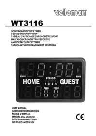 Notice VELLEMAN WT3116 Commutateur horaire numérique