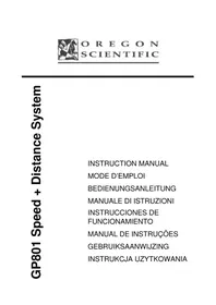 Notice OREGON SCIENTIFIC GP801 Montre connectée sportive