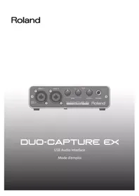 Notice ROLAND DUOCAPTURE EX Interface