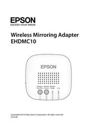 Notice EPSON EHDMC10 Montre connectée