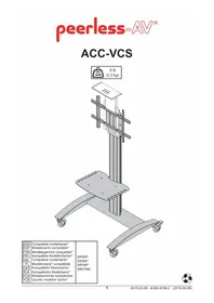 Notice Peerless-AV ACCVCS Support écran plat