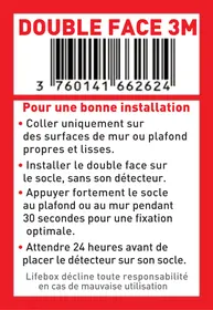 Notice LIFEBOX DOUBLEFACE01 Adhésif double-face