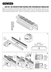 Notice Gewiss GW49769 Équipement électrique modulaire