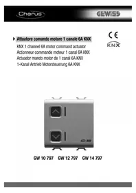 Notice Gewiss GW12797 Actionneur électrique