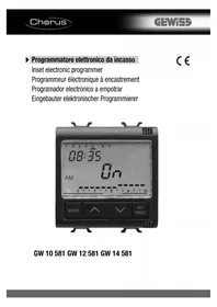 Notice Gewiss GW14581 Commutateur horaire numérique