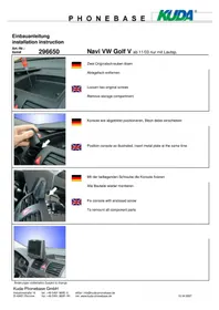 Notice Kuda 296655 Kit d'encastrement