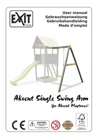 Notice EXIT AKSENT SINGLE SWING ARM Jeu d'extérieur enfant