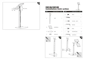 Notice Pyle PSPADLK55 Support pour écran