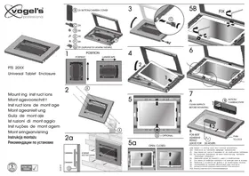 Notice VOGELS PTS 2010 Support écran plat