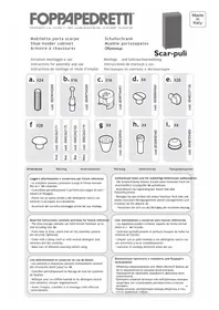 Notice Foppapedretti SCARPULì Meuble à chaussures